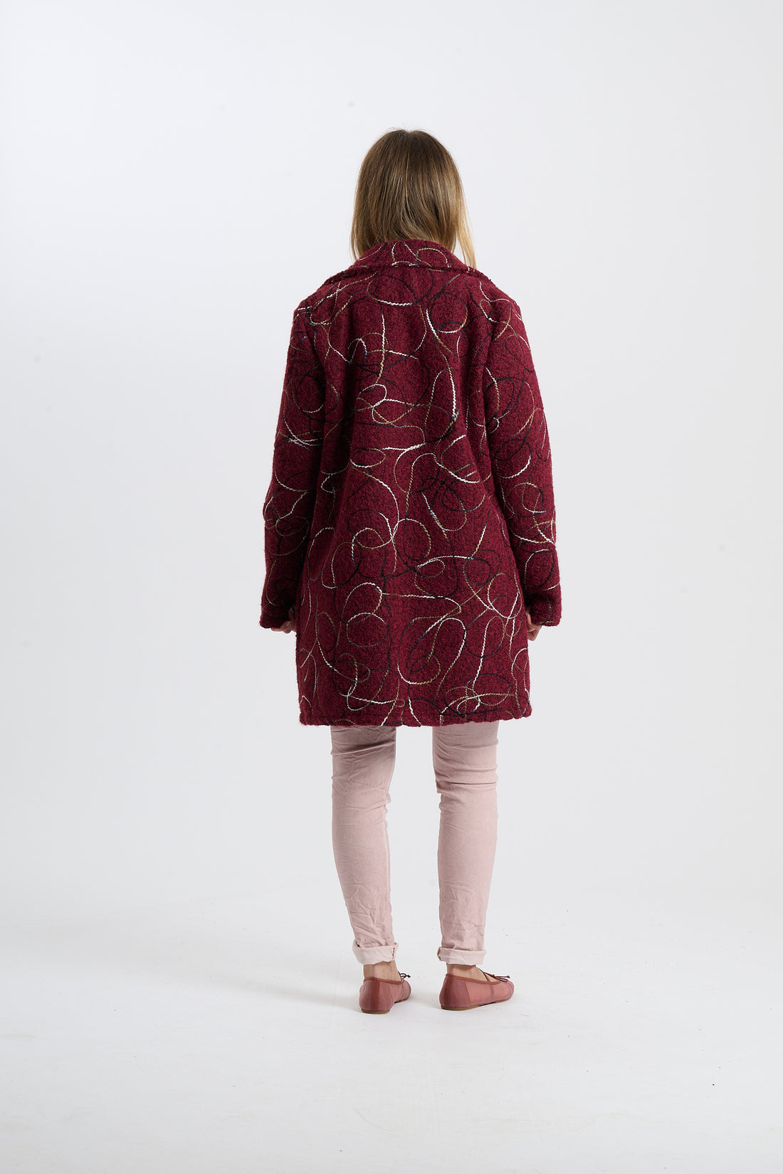 Filzjacke Sofie - Weinrot