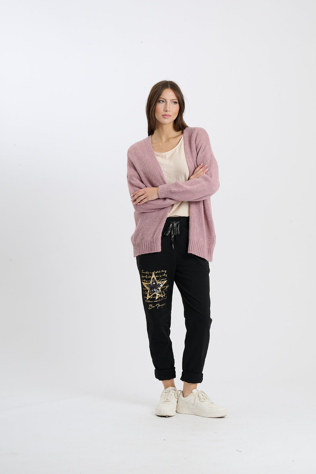 Strickjacke Elli - Violett
