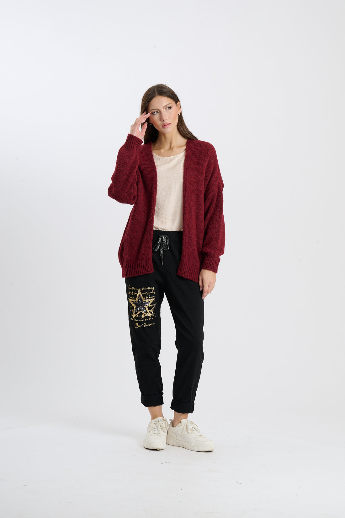 Strickjacke Elli - Rot