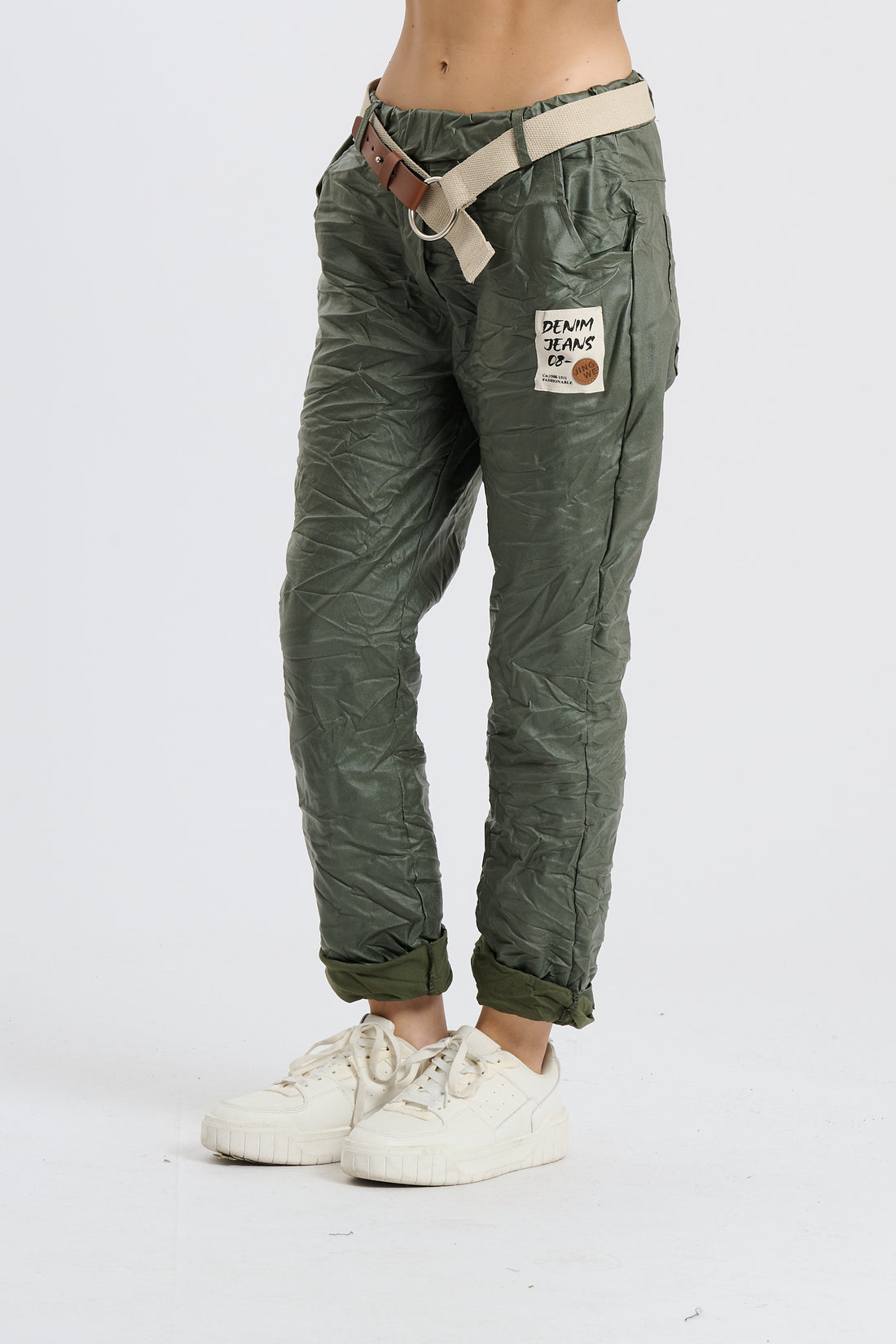 Hose Denim - Metallicolive