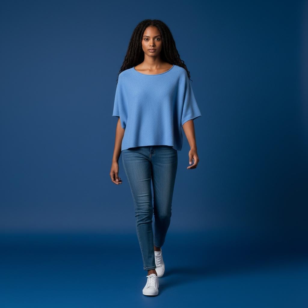 Wollshirt Elie - Blau