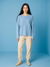 Strickshirt Byron - Hellblau