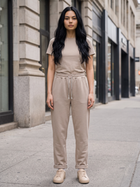 Stoffhose Wooli - Beige