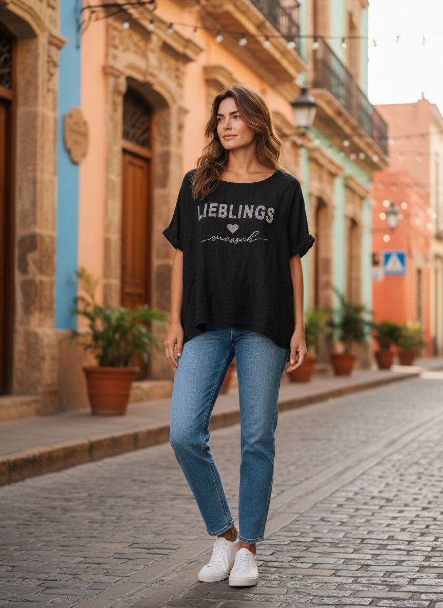 Shirt Liebling - Schwarz