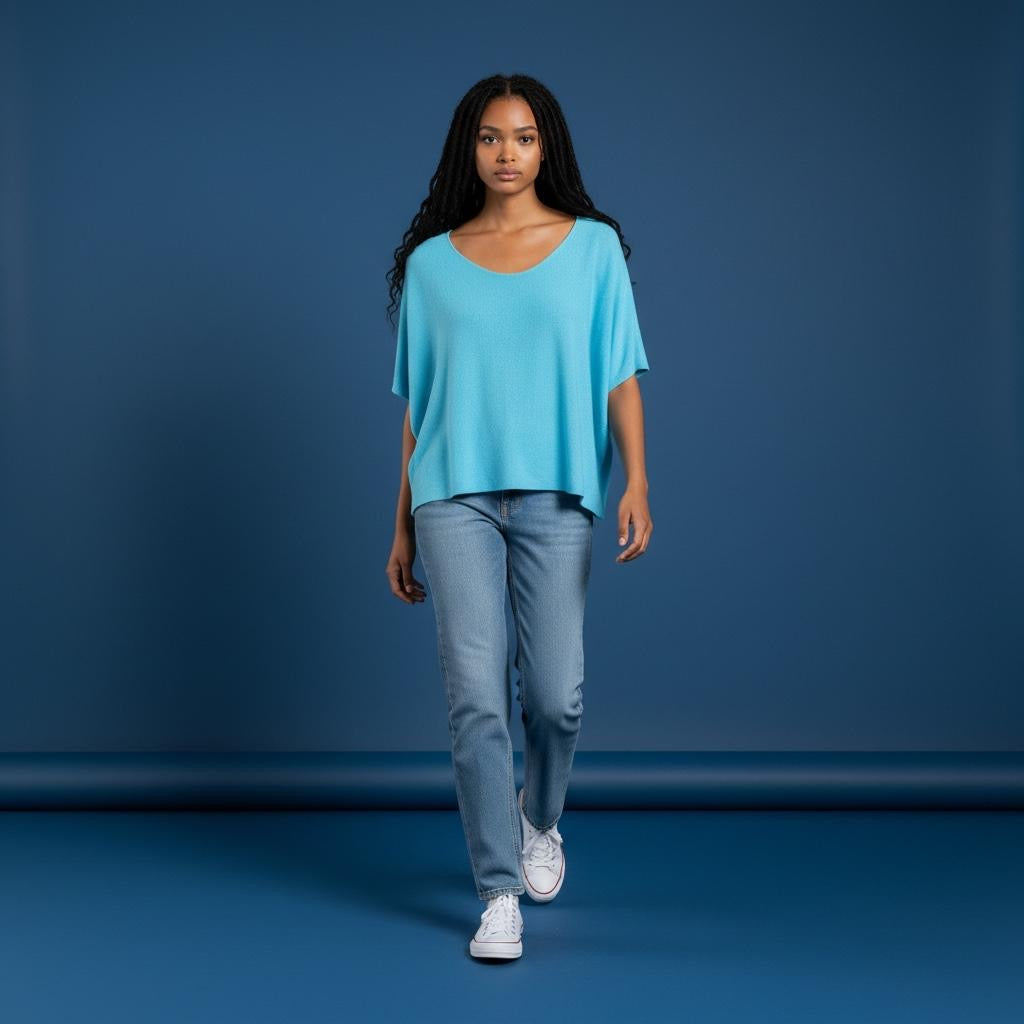Wollshirt Elie - Hellblau