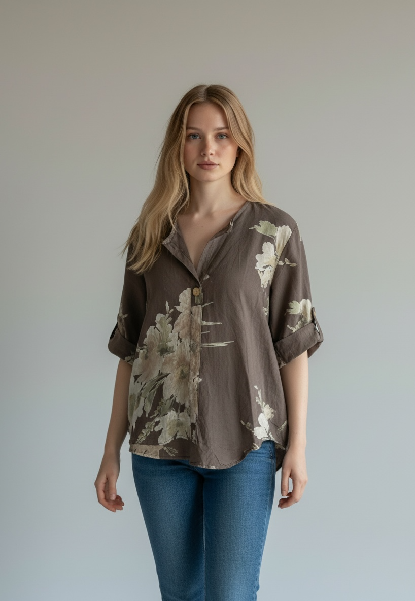 Bluse Kano - Braun