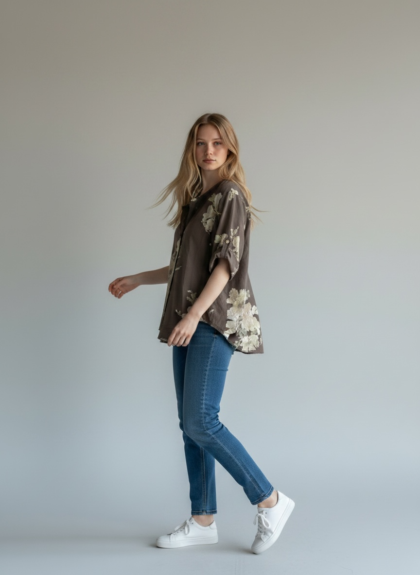 Bluse Kano - Braun