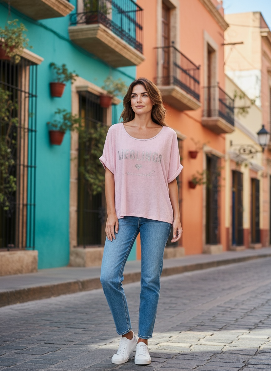 Shirt Liebling - Rosa