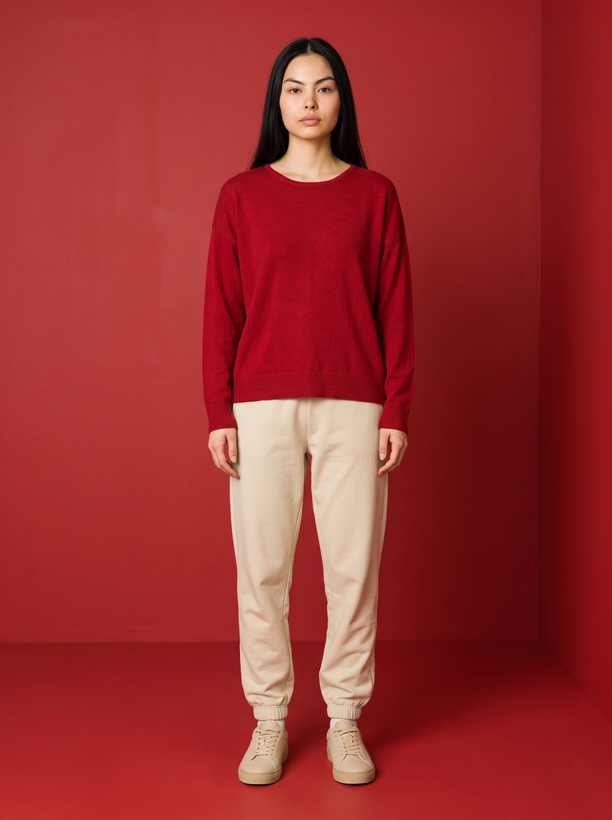 Strickshirt Byron - Rot