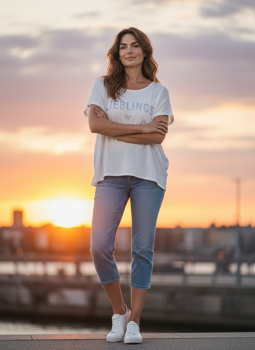 Shirt Liebling - Weiß