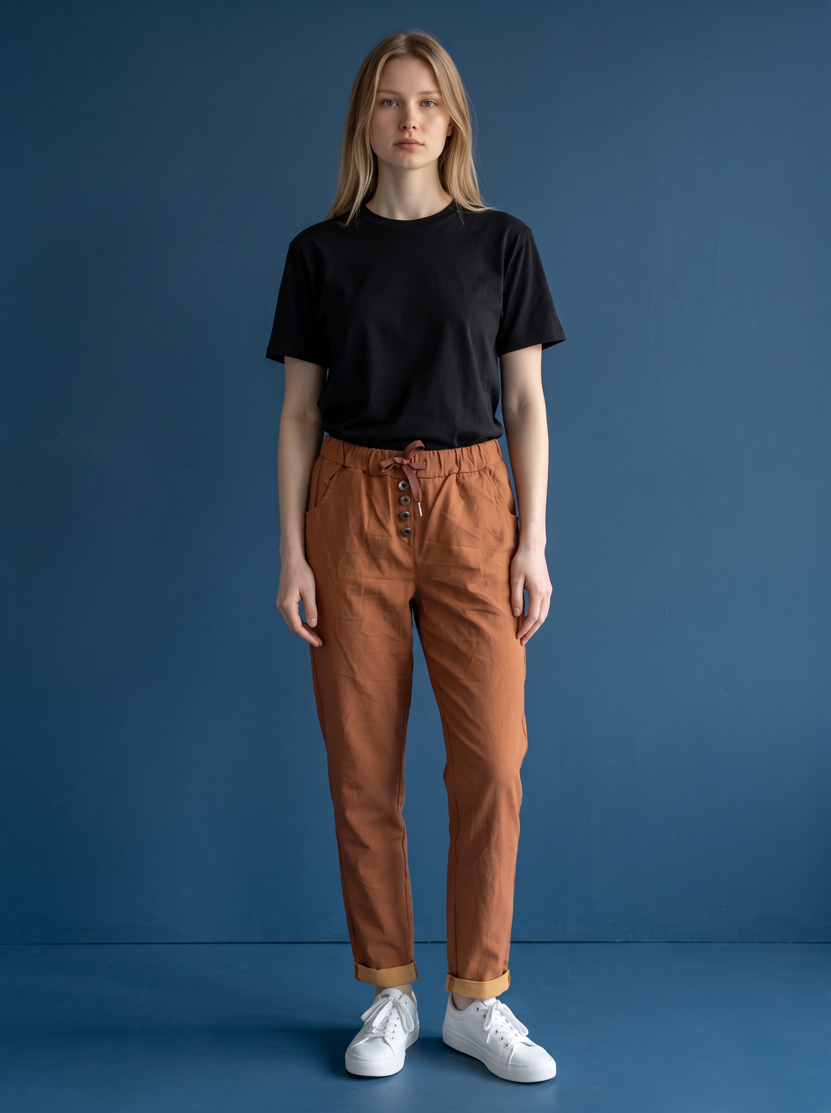 Stoffhose Amalia - Braun
