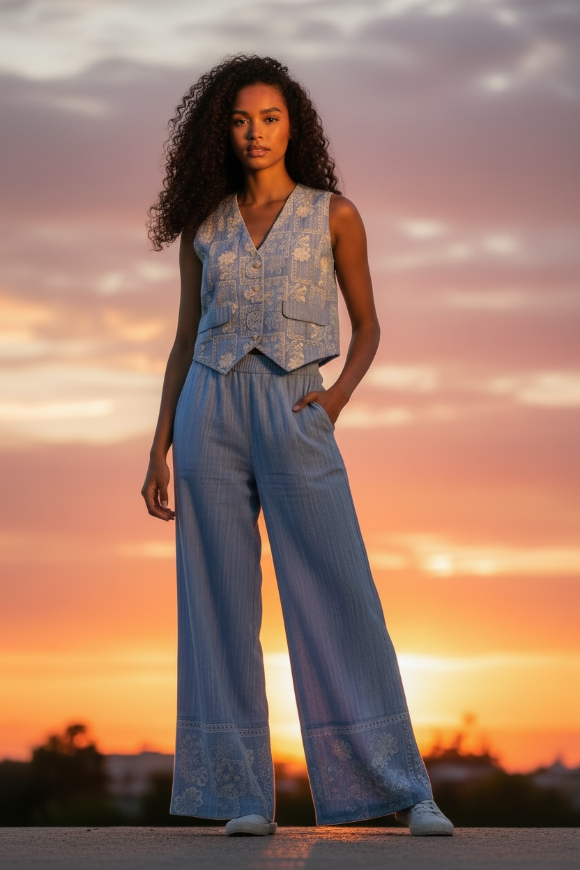 Hose Mauritius- Blau