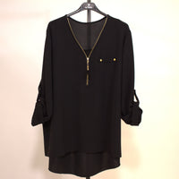 Longsleeve shirt Pipii - black