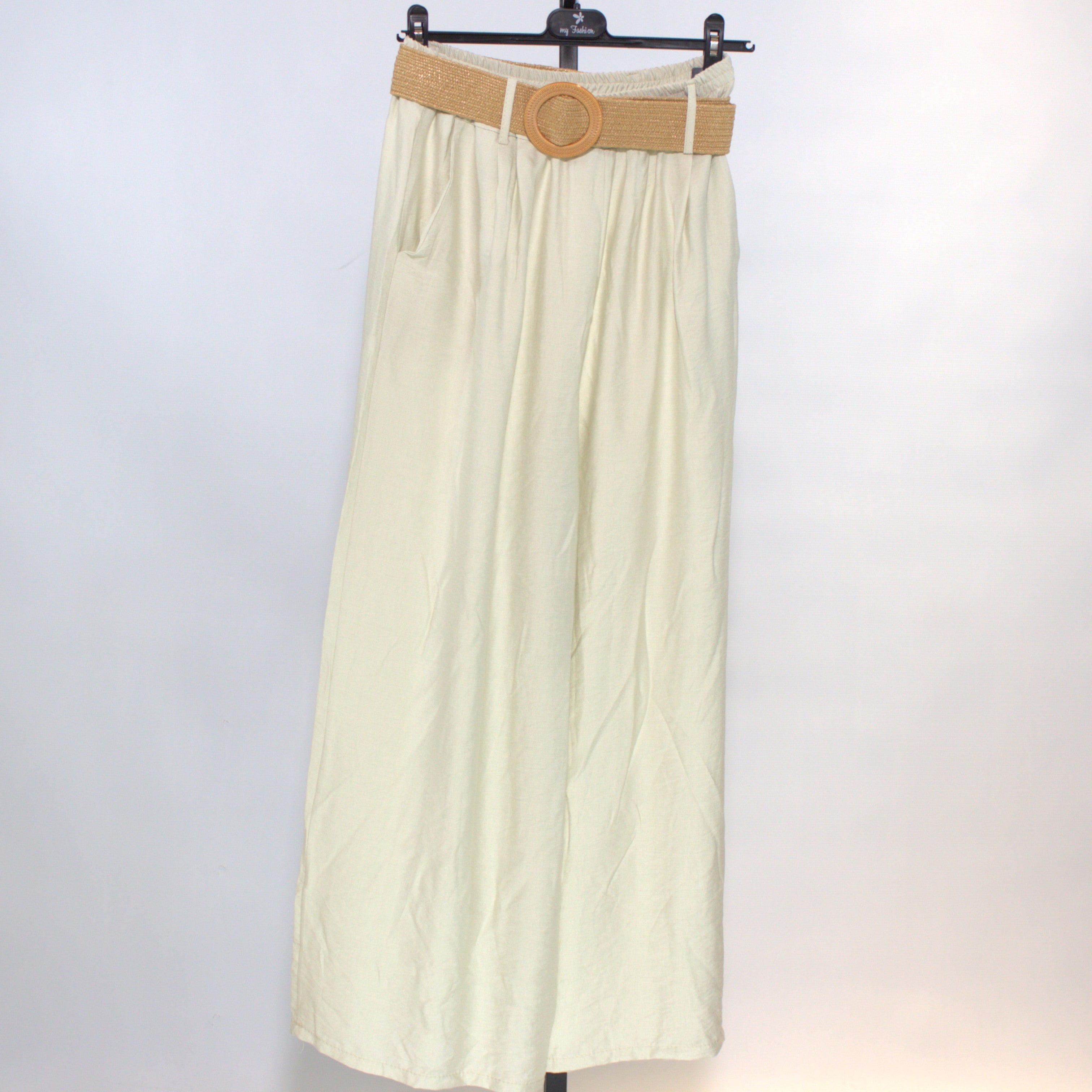 Bali trousers + belt - beige