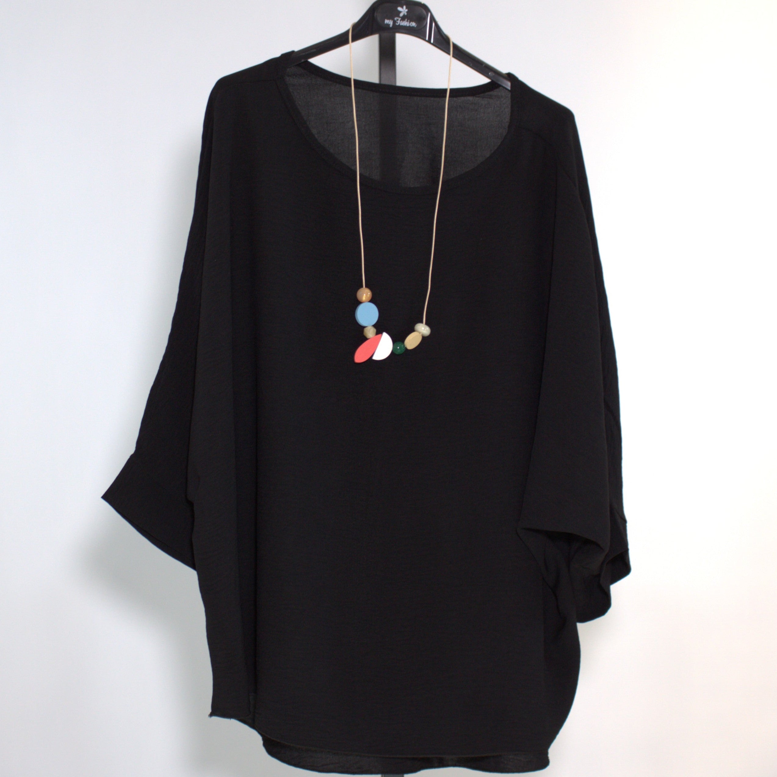Shirt Malawi + chain - black