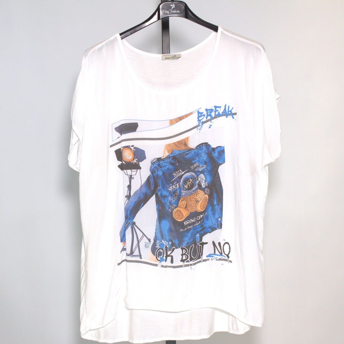 T-Shirt Bad - blau