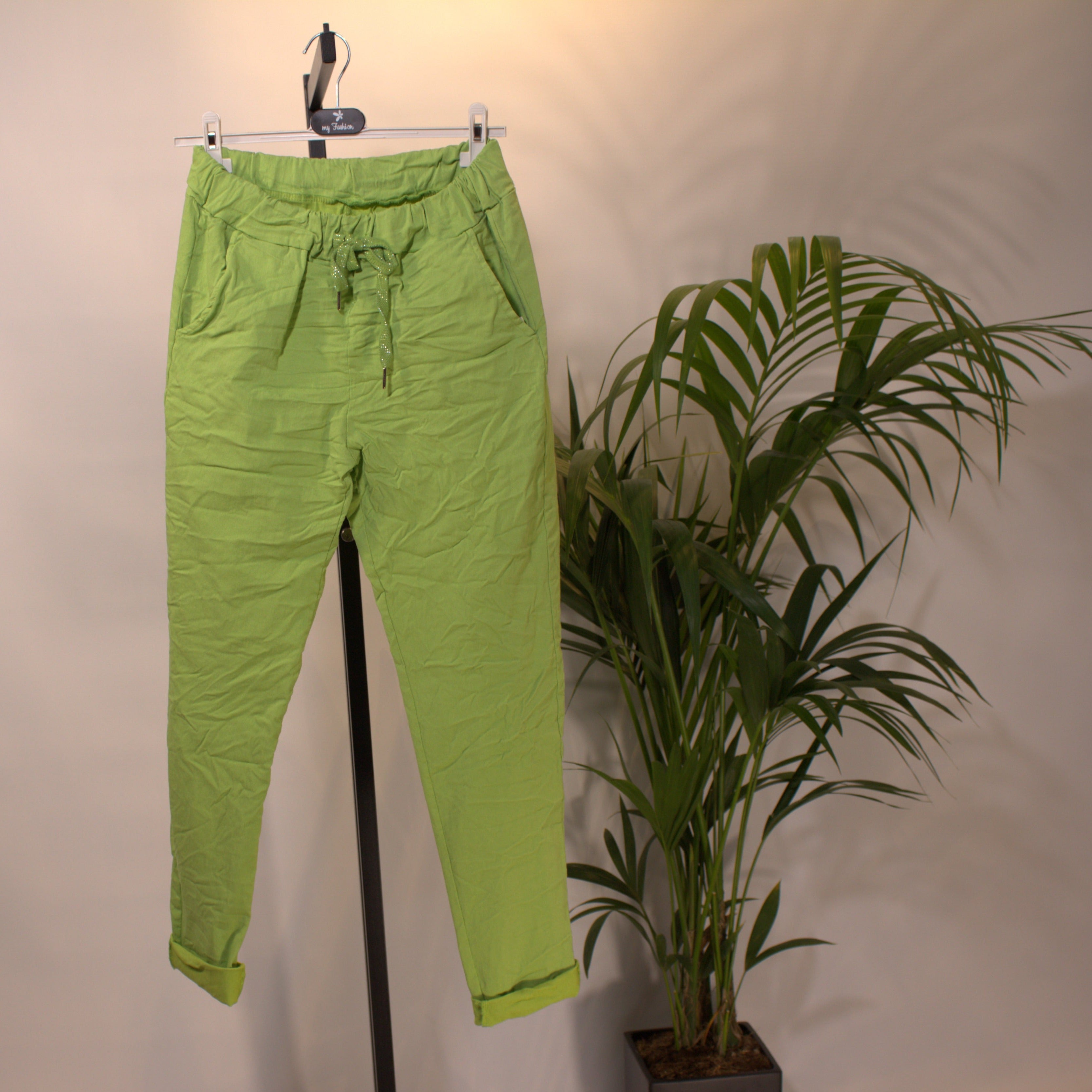 Fabric Pants E - Green