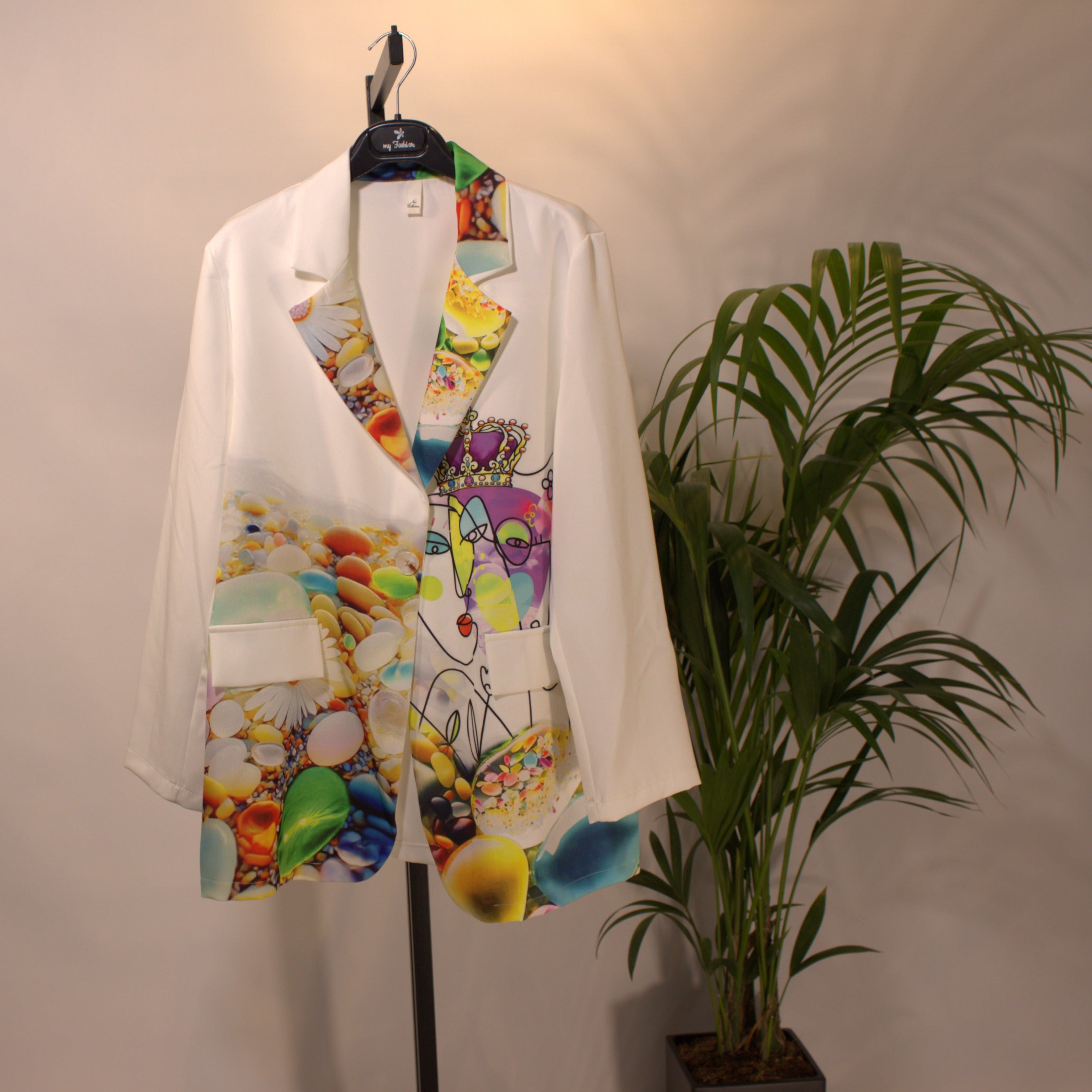 Blazer picasso - white