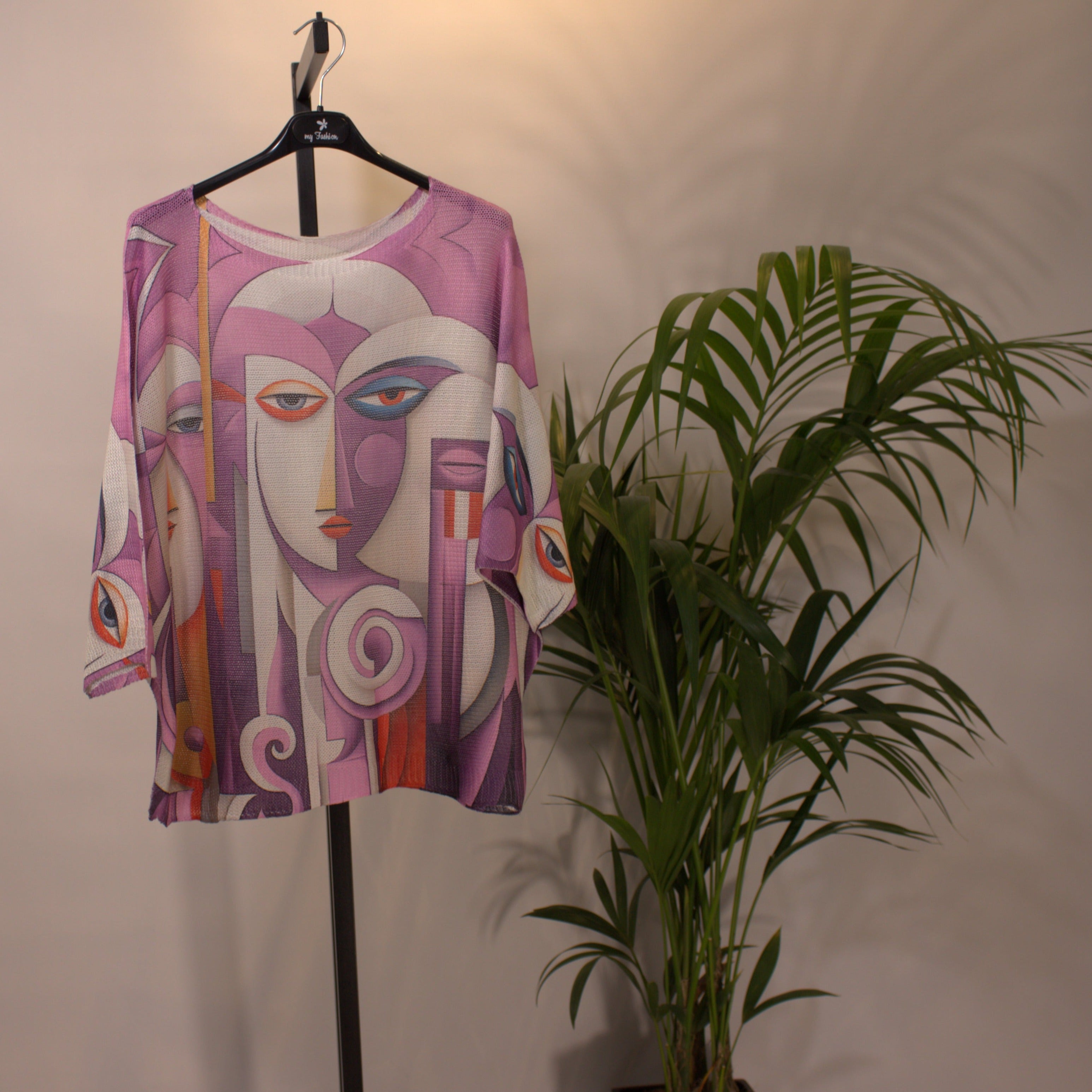 Face Art Shirt - purple
