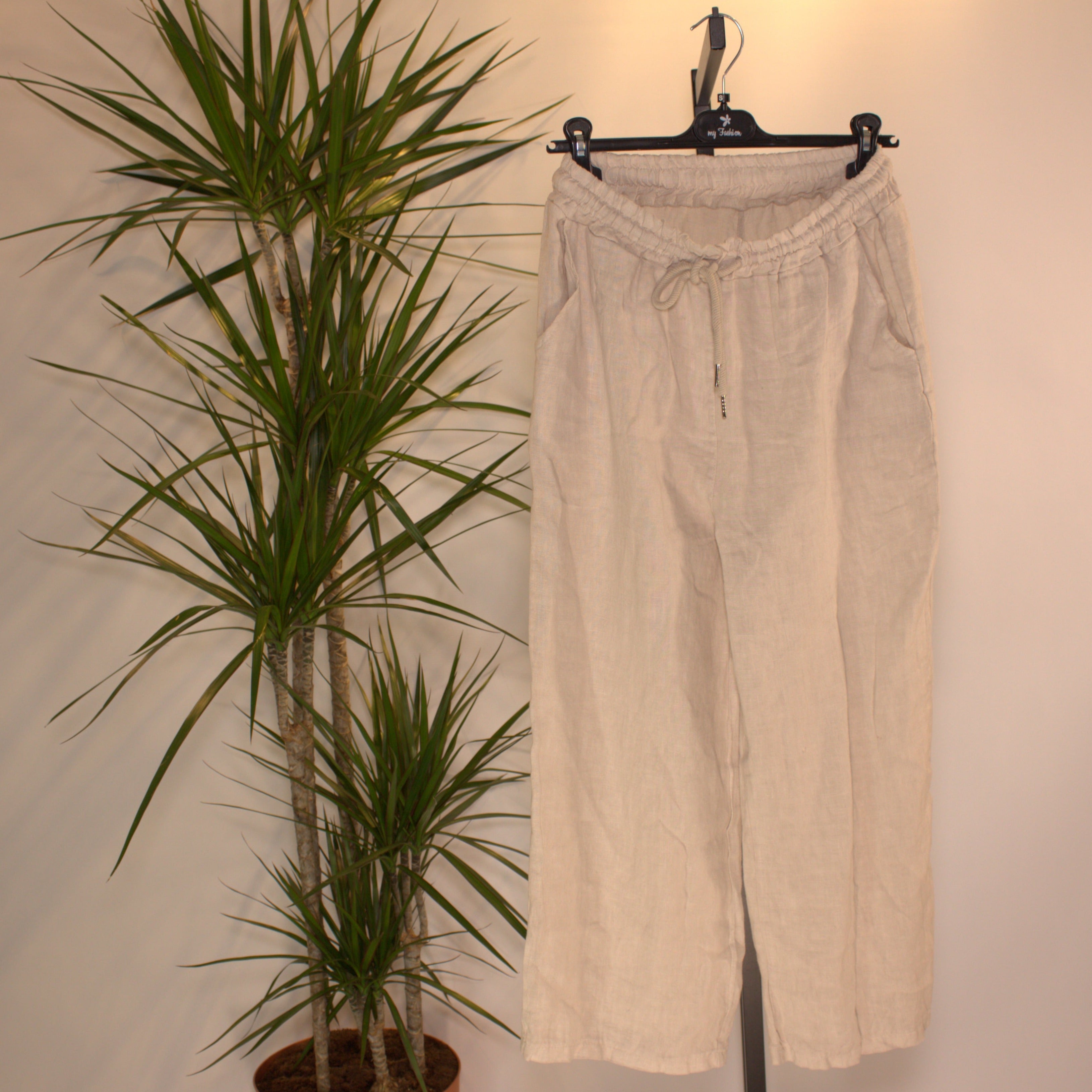 Linen pants - beige