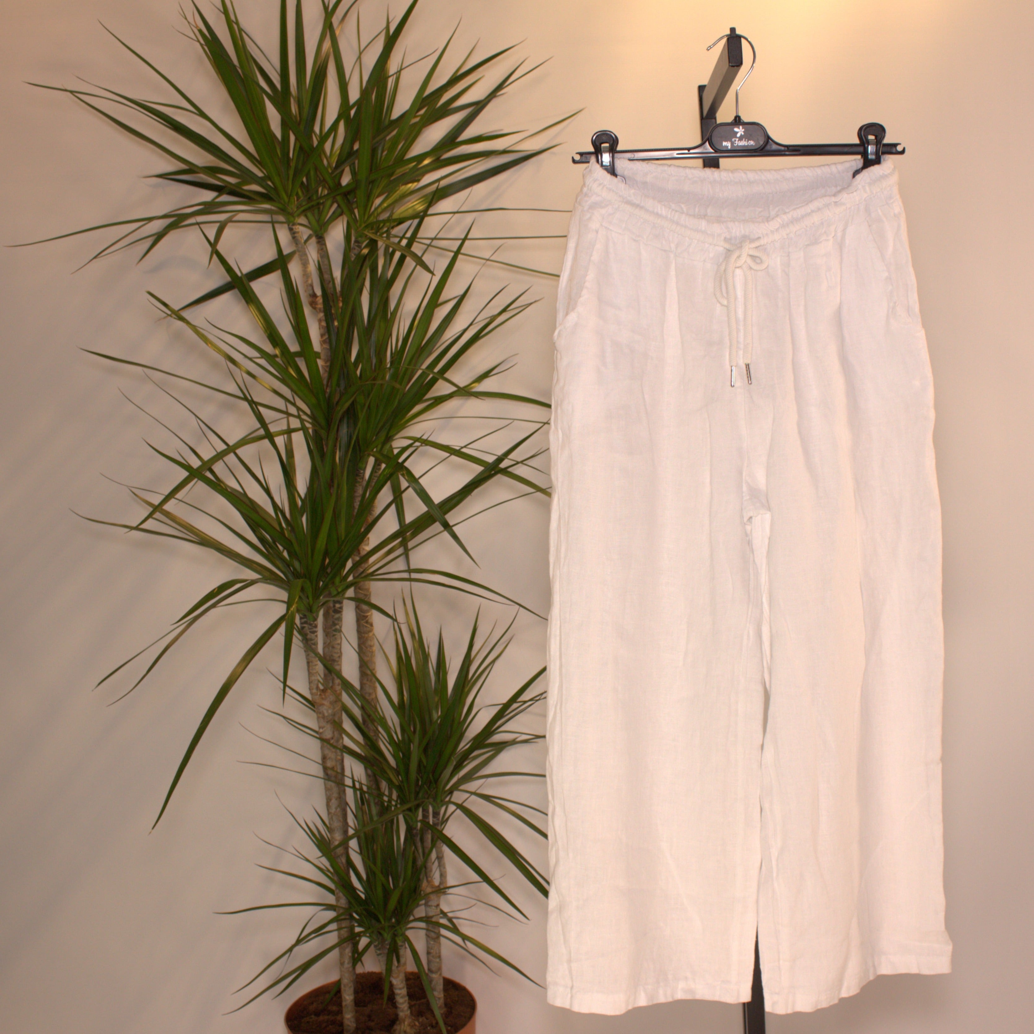 Linen pants - white