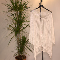 Mesh shirt B - white