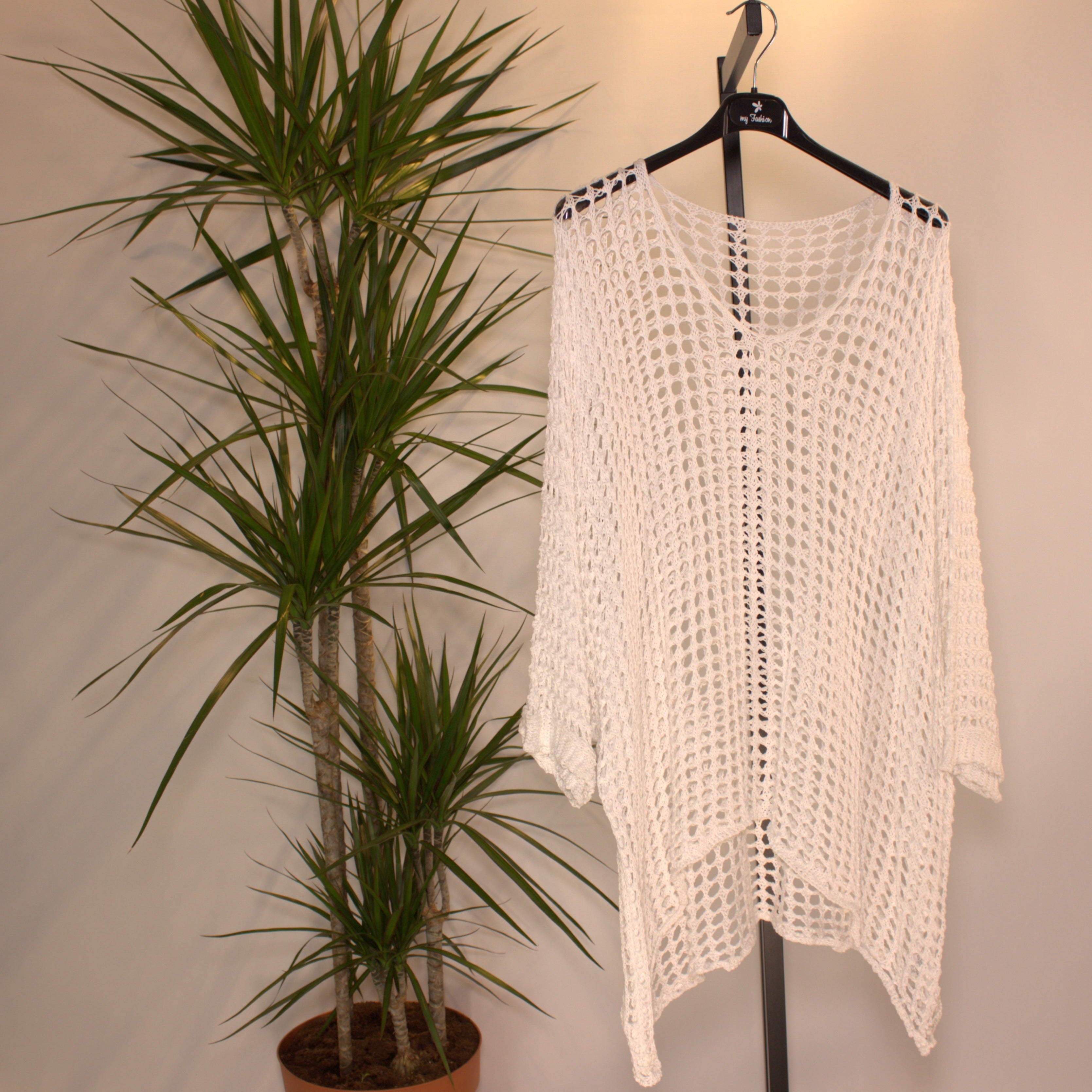 Mesh shirt B - white