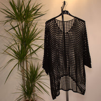 Mesh shirt A - black