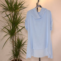 Longshirt hooded - blue