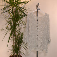 Top knitted glitter - silver