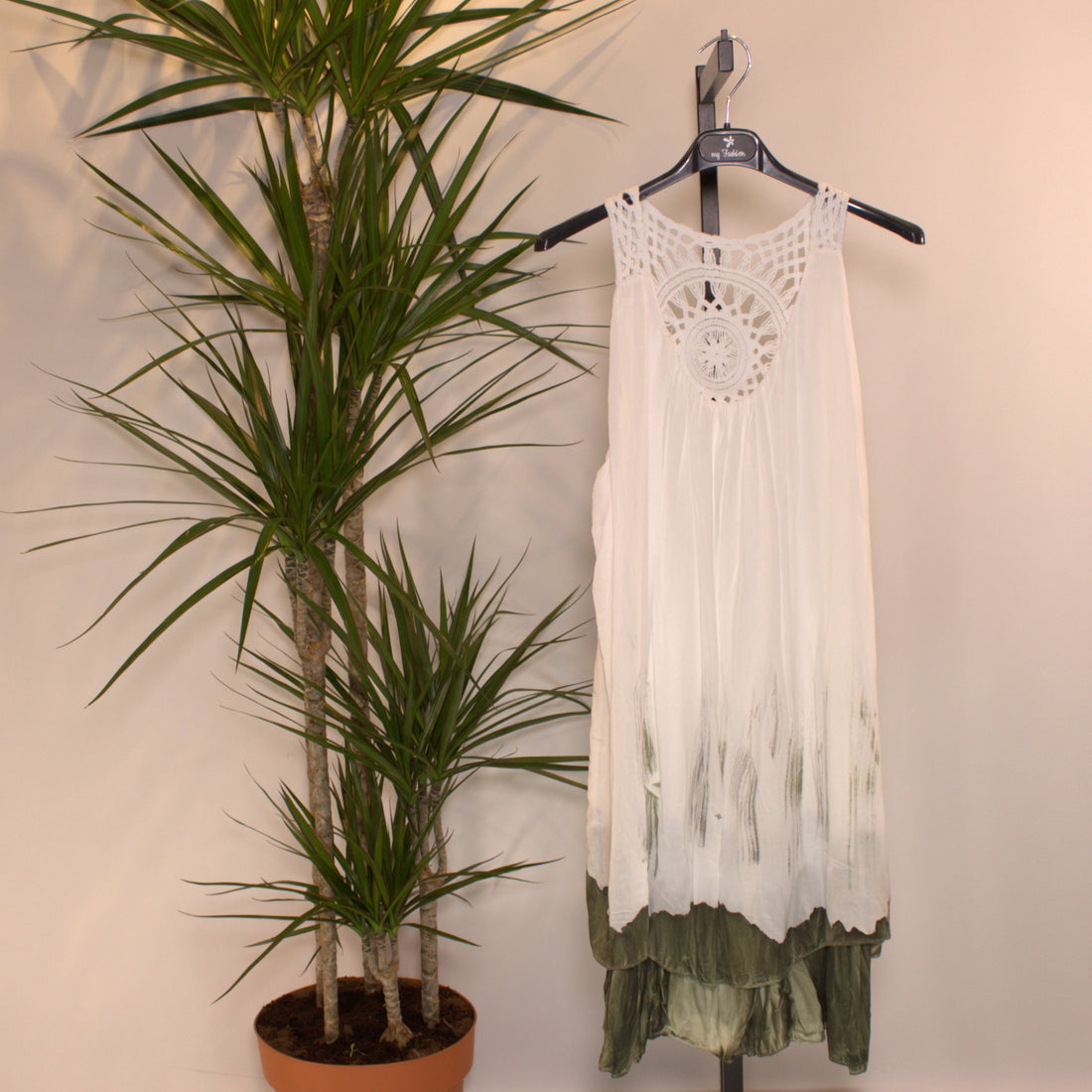 Sommer Kleid E - olive