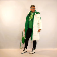 Puffer jacket Madona - white gloss M