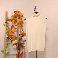 Turtleneck Gilet - White