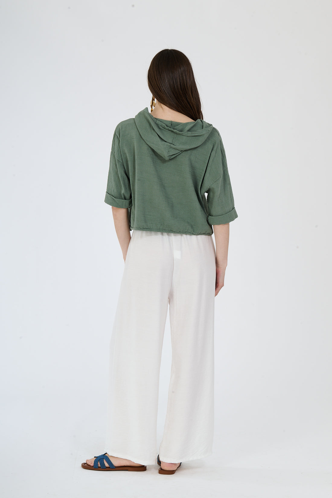 Hooded Shirt Alor - Olive