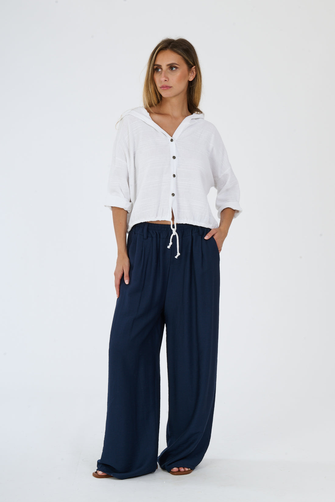 Hooded Shirt Alor - Weiß