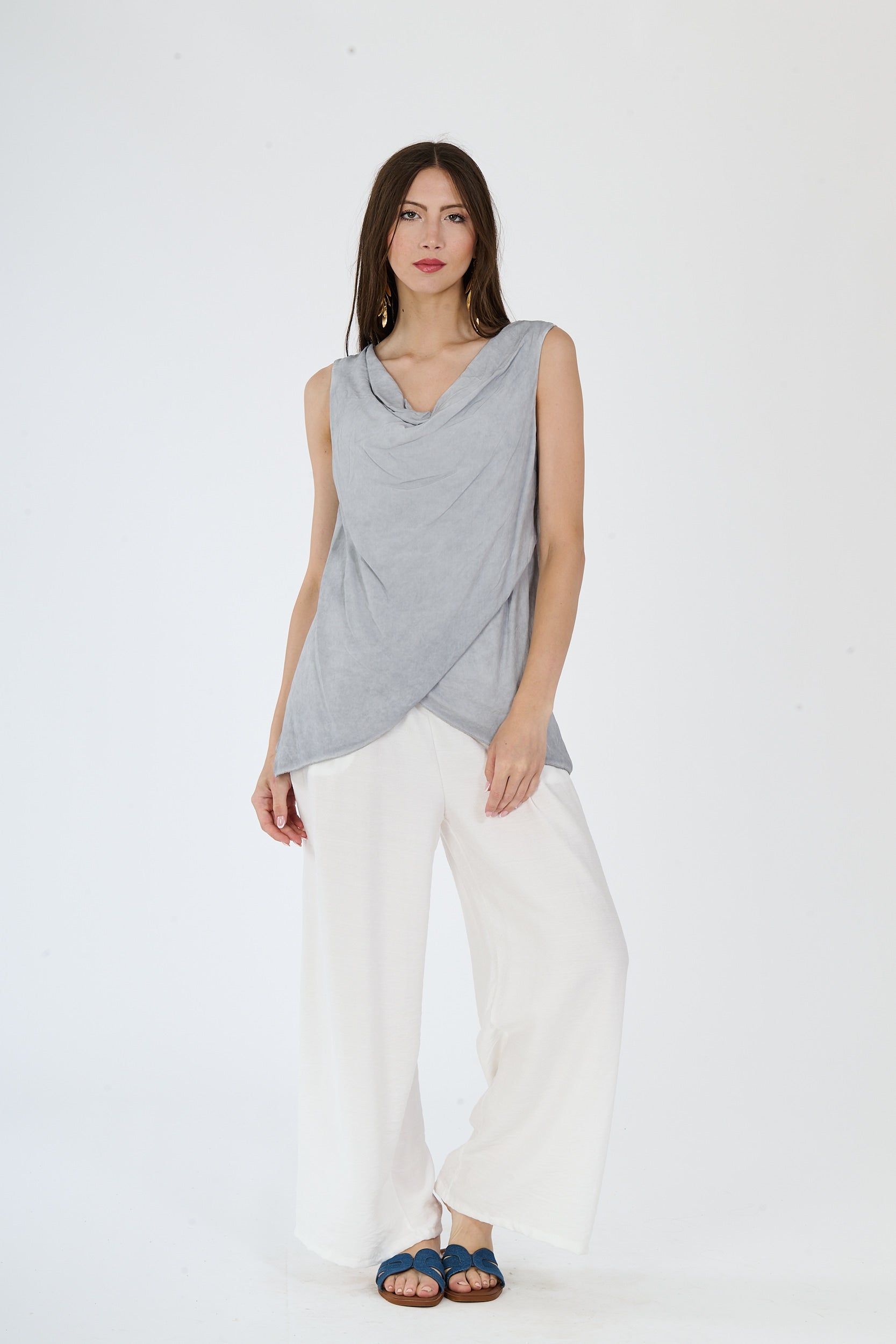 Top Ellena - Grau