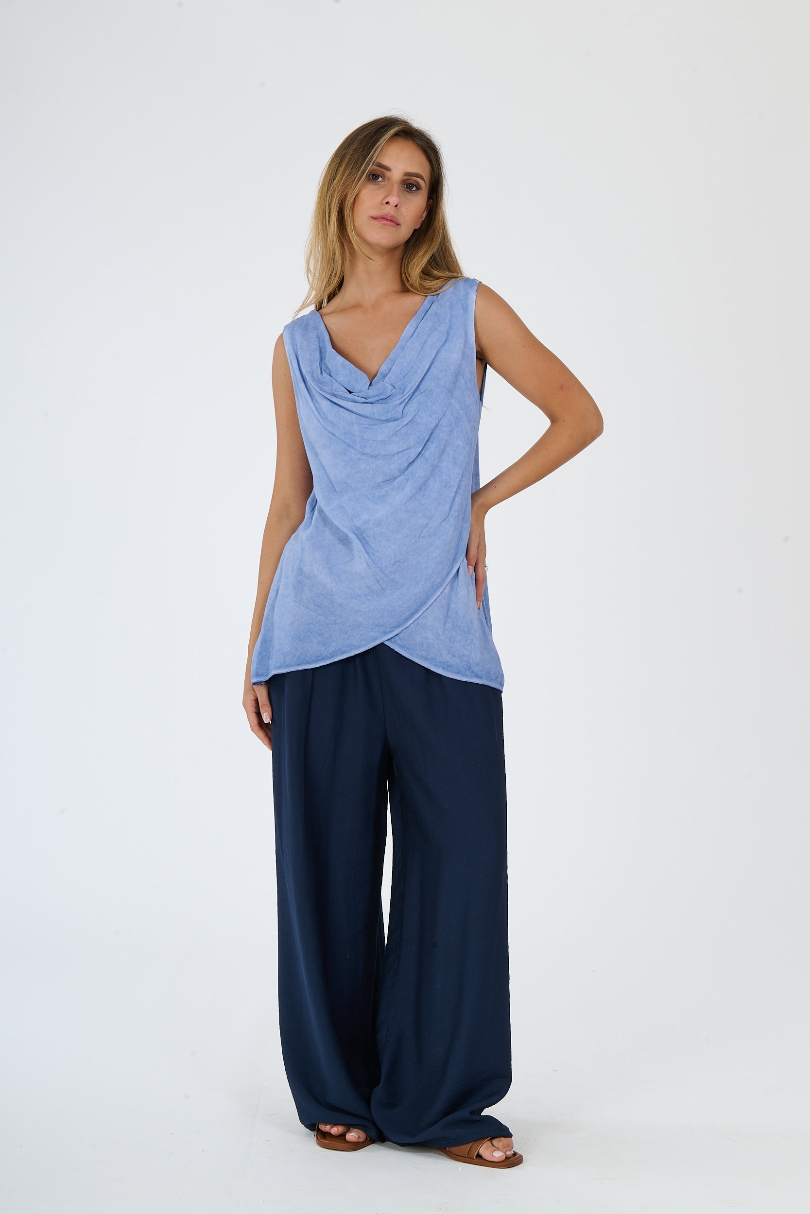 Top Ellena - Hellblau