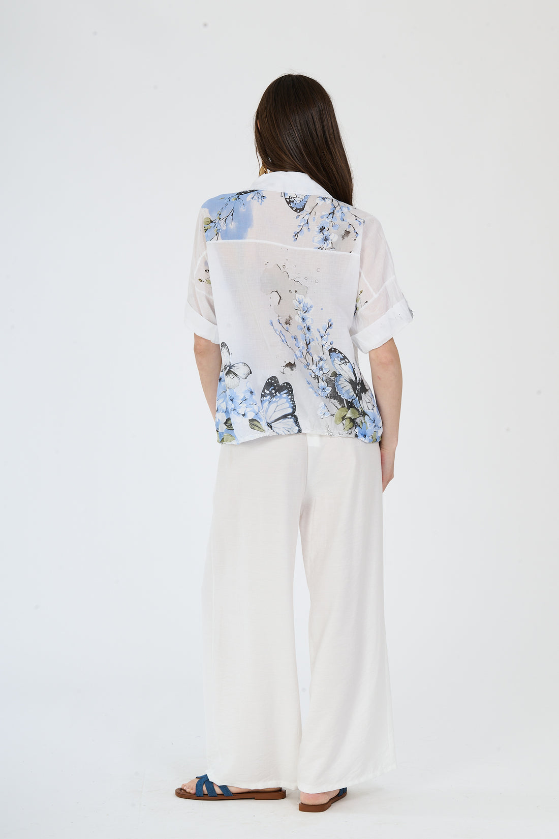 Bluse Butterfly - Weiß