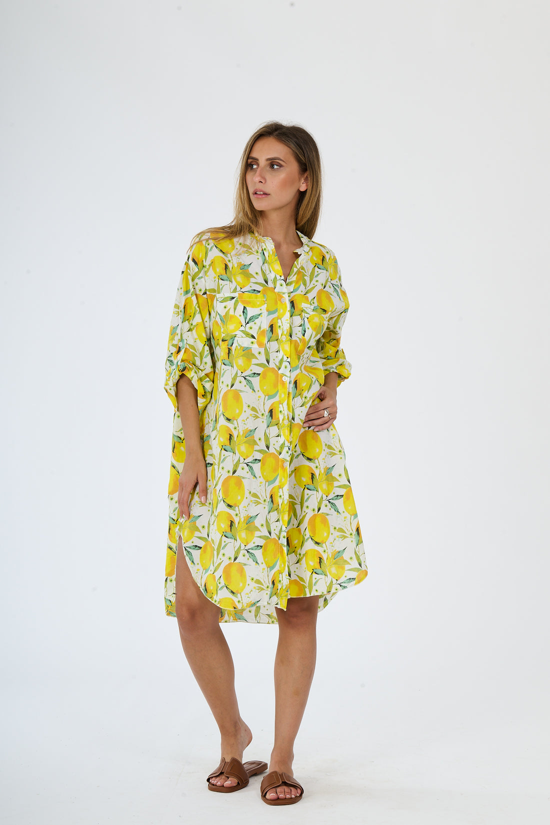 Oversized Hemd Citus - Gelb