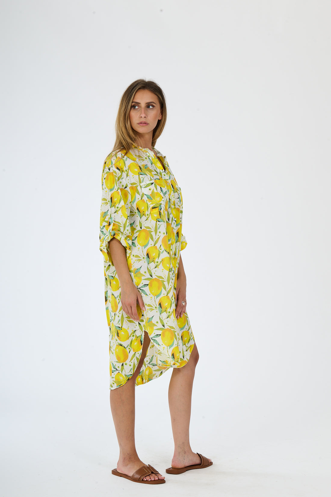 Oversized Hemd Citus - Gelb