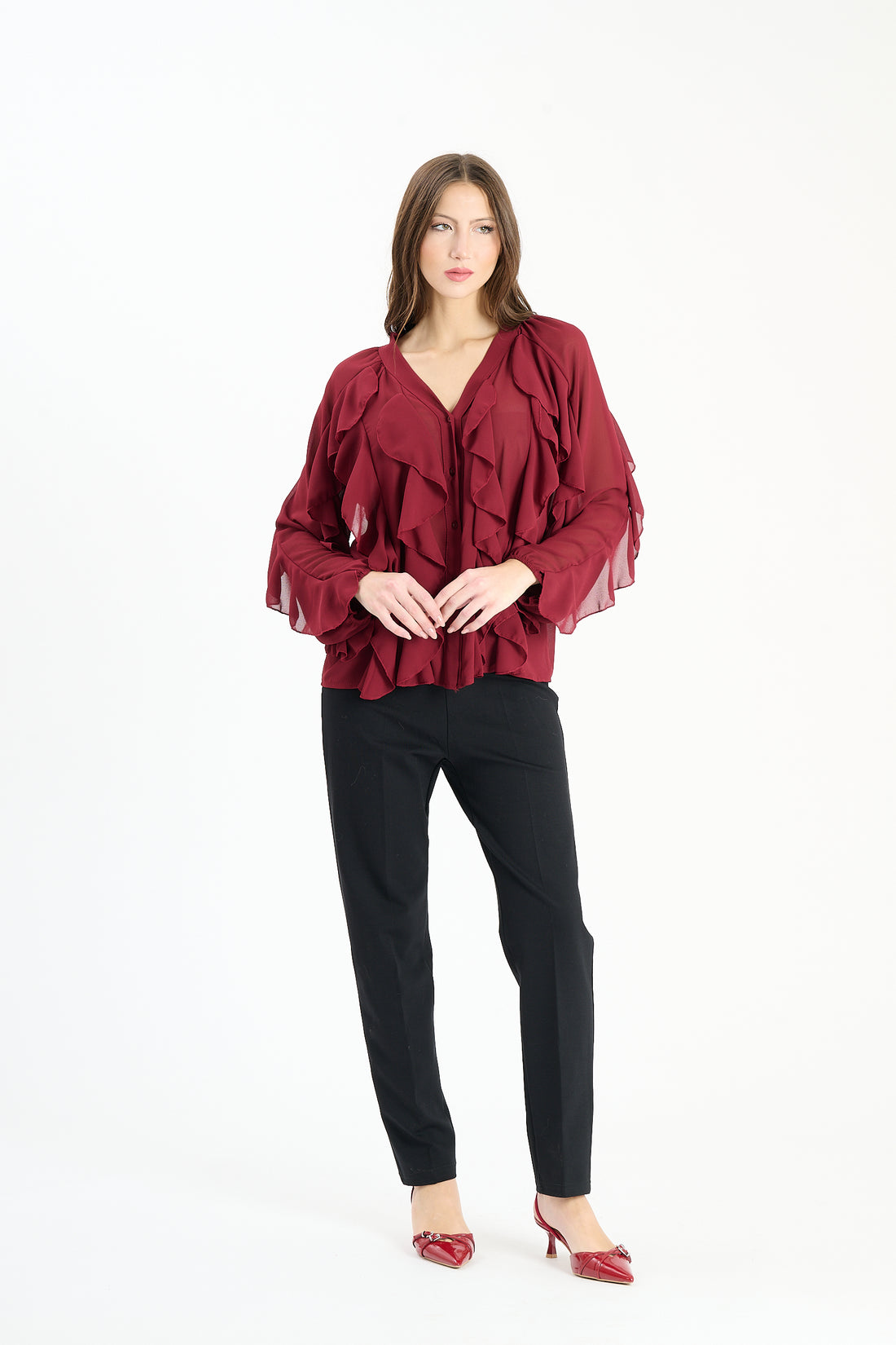 Oberteil Zumba - Weinrot