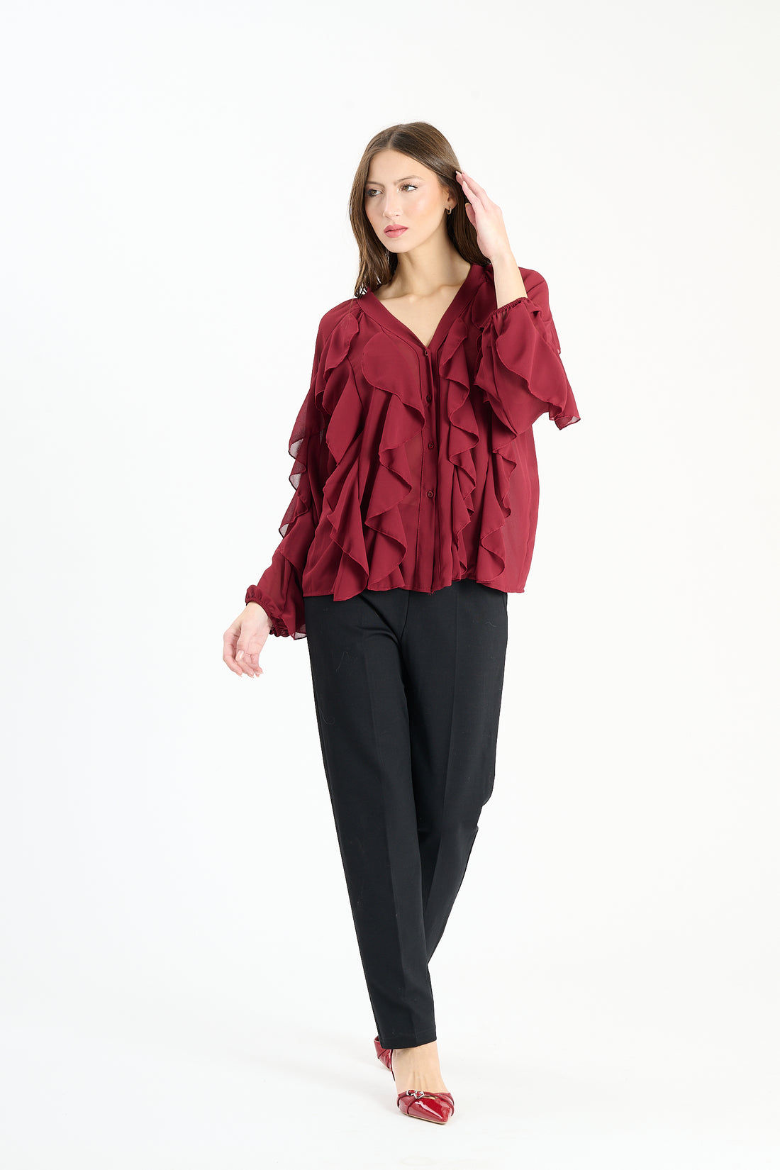 Oberteil Zumba - Weinrot