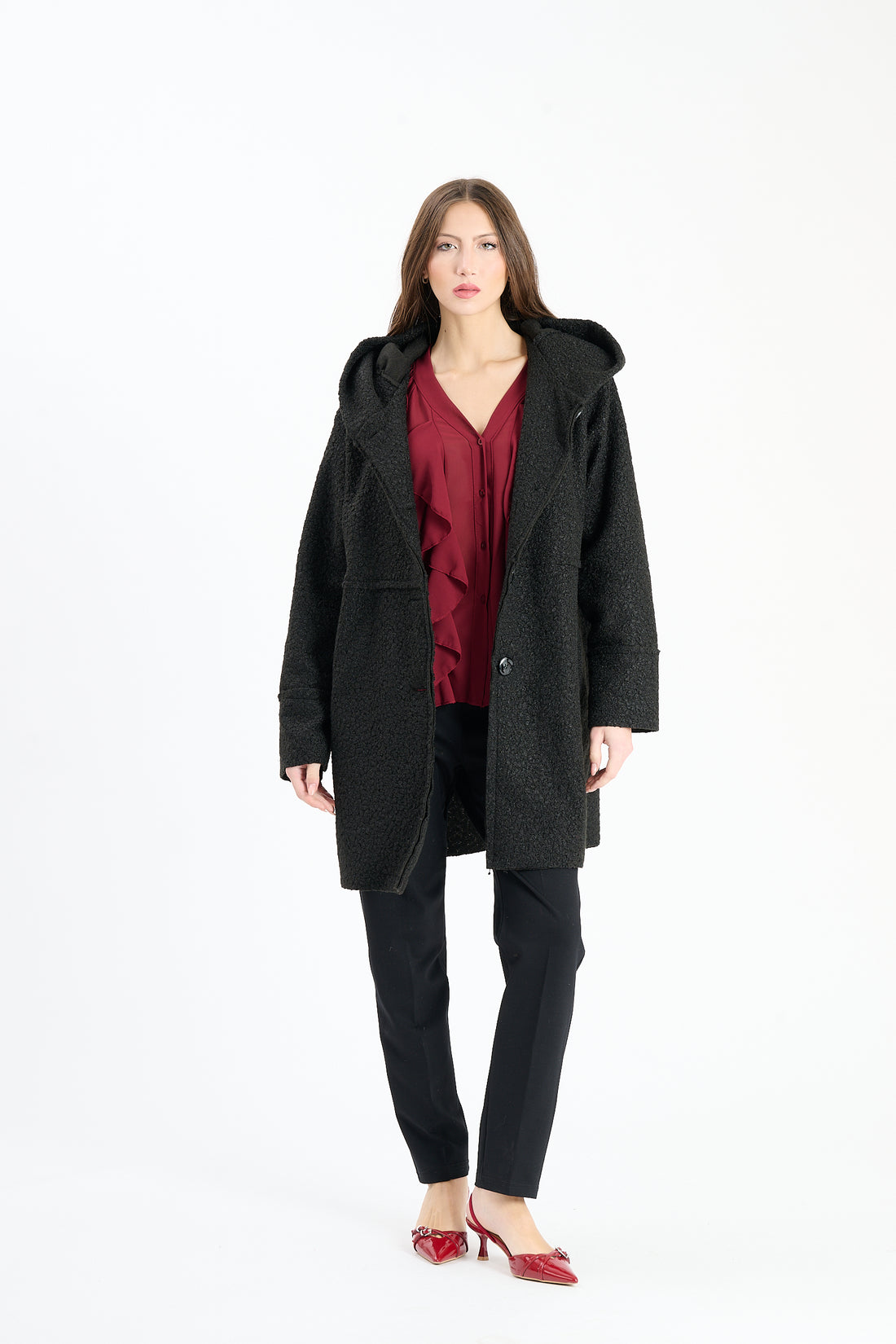 Filzjacke Olney - Schwarz