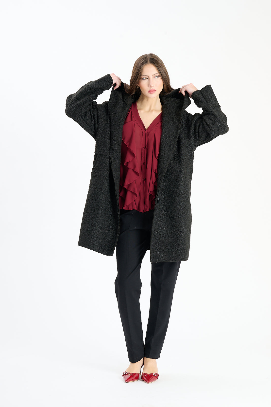 Filzjacke Olney - Schwarz