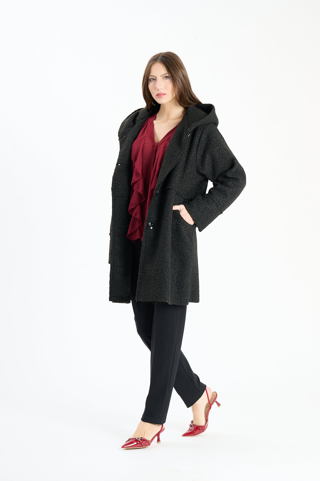 Filzjacke Olney - Schwarz