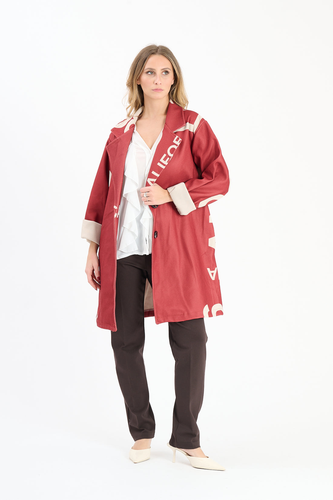 Mantel California - Weinrot