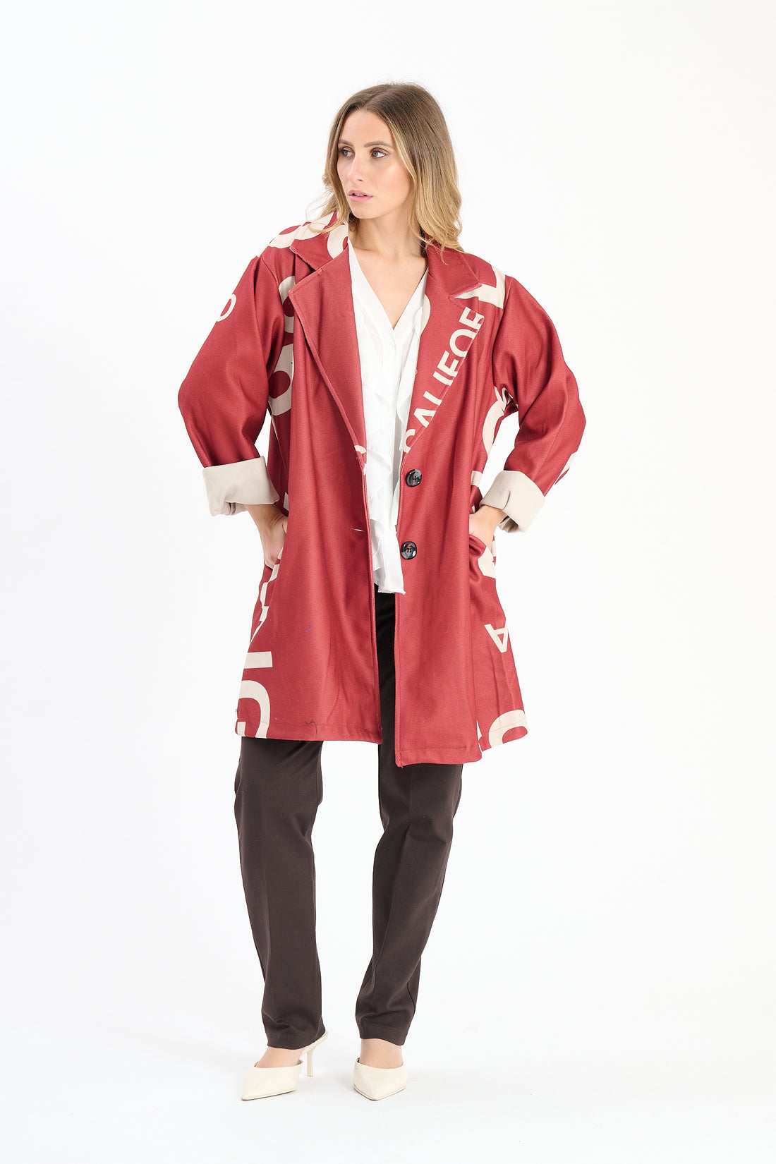 Mantel California - Weinrot