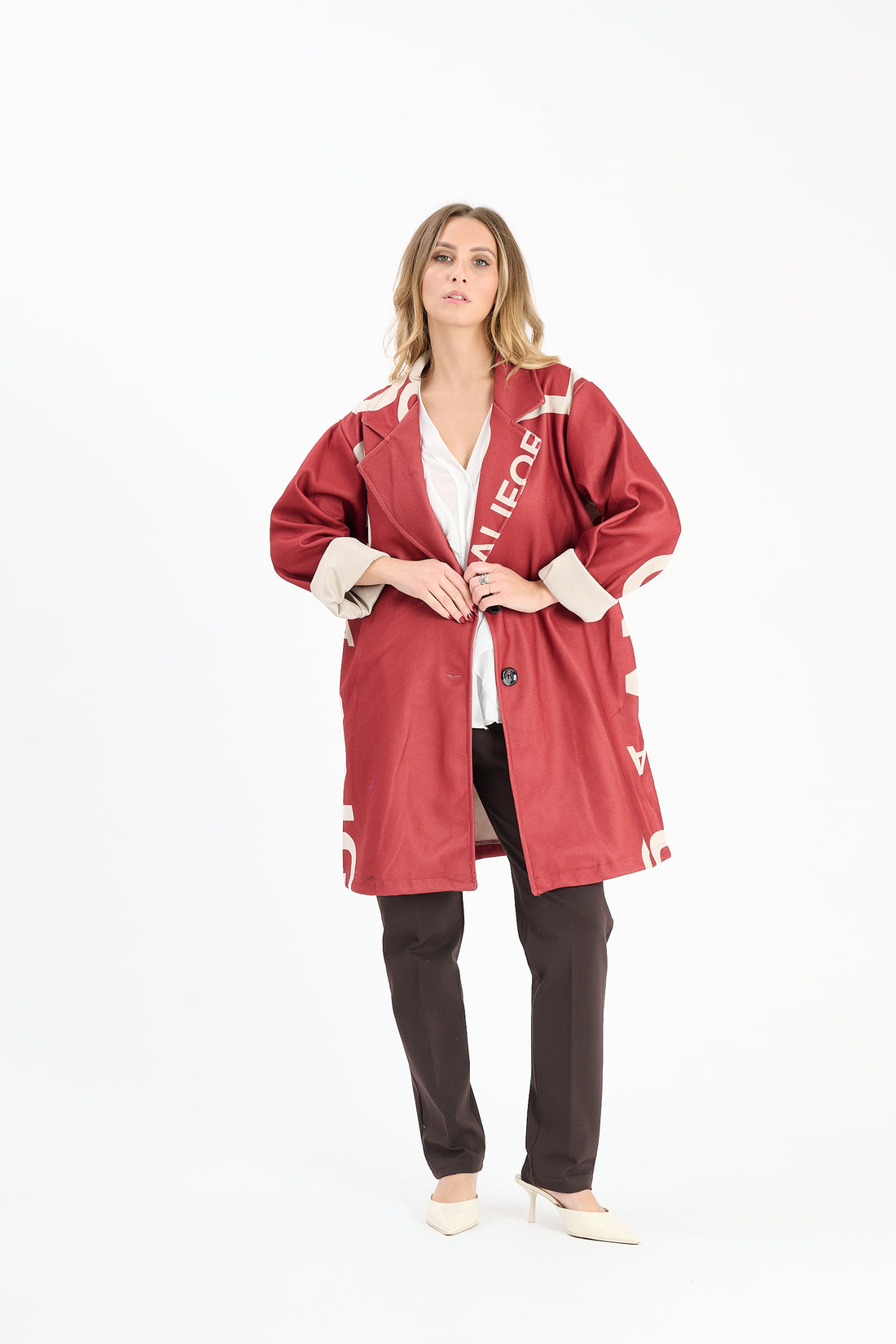 Mantel California - Weinrot