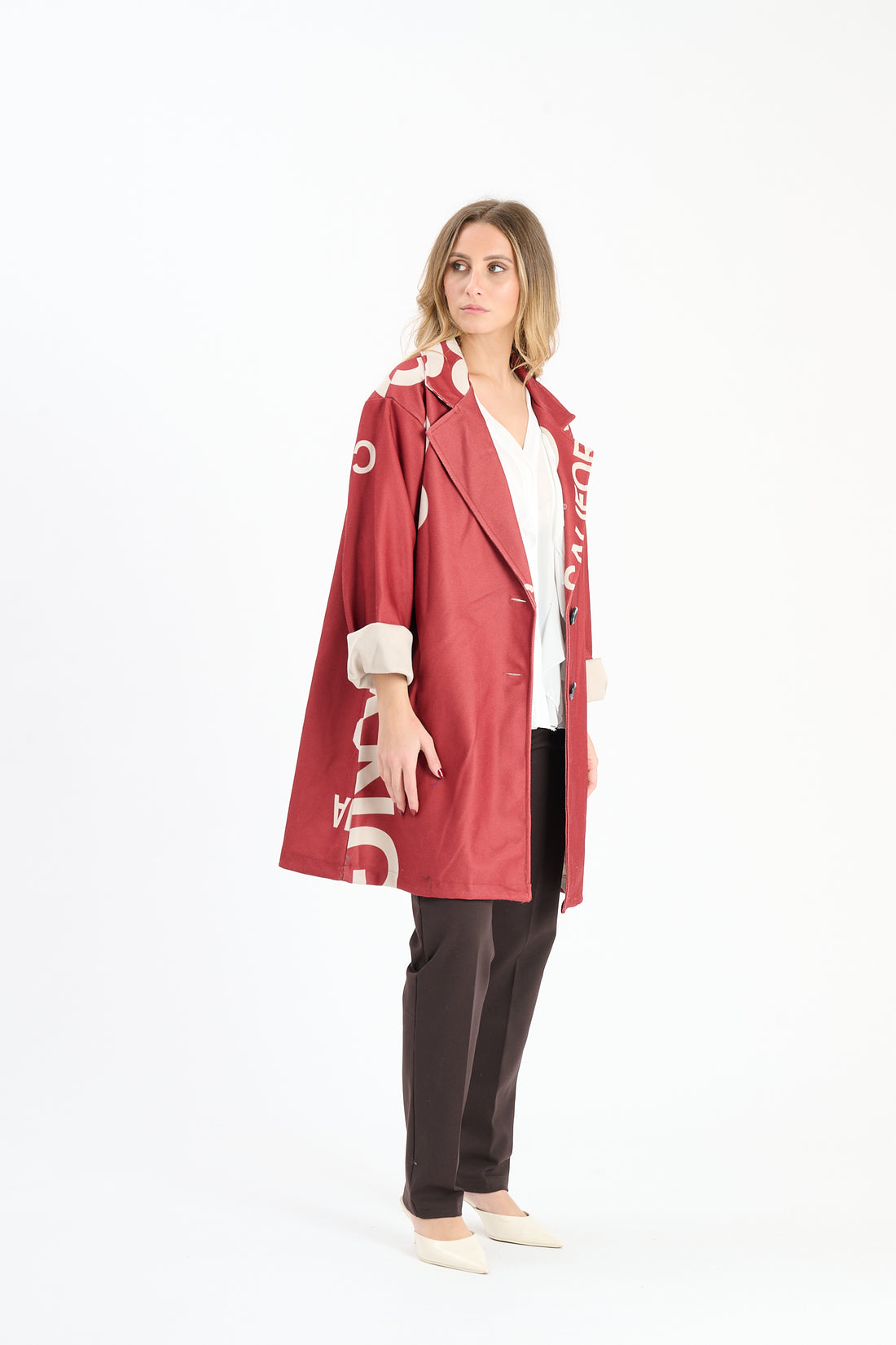 Mantel California - Weinrot