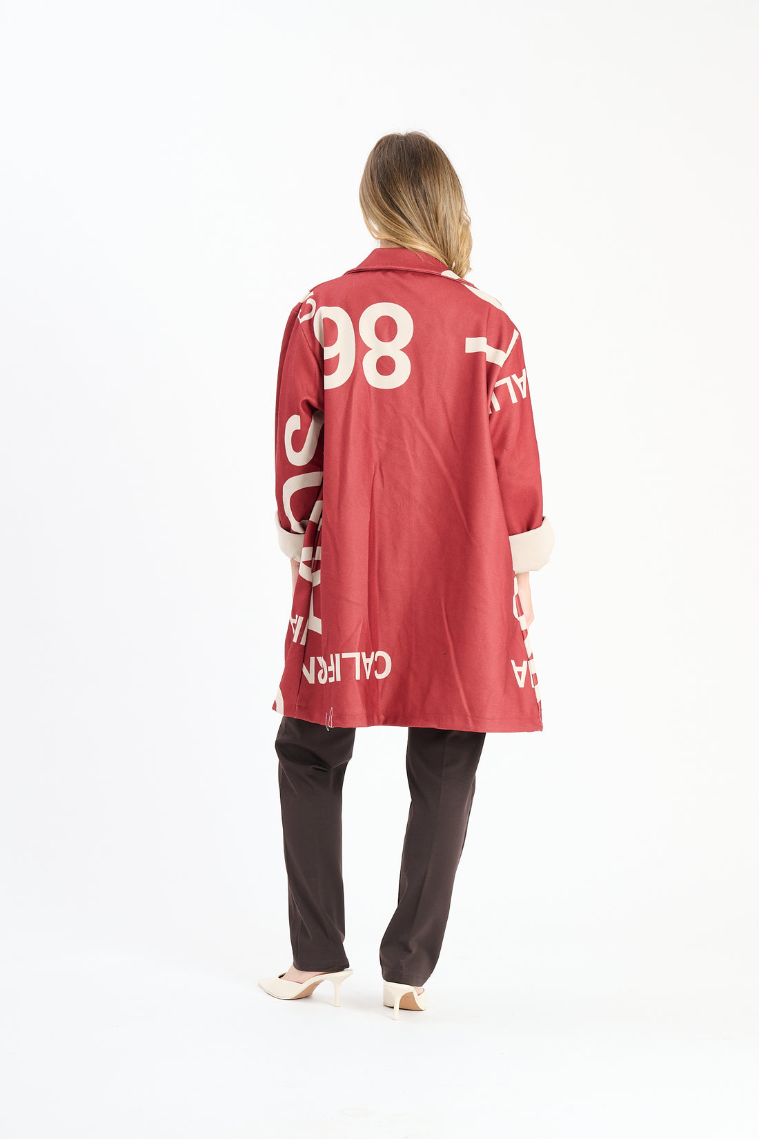 Mantel California - Weinrot